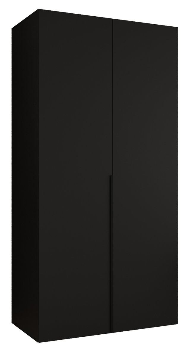 Szafa uchylna otwierana ALICANTE 1 100 wys. 202 cm Czarny + u. Czarny