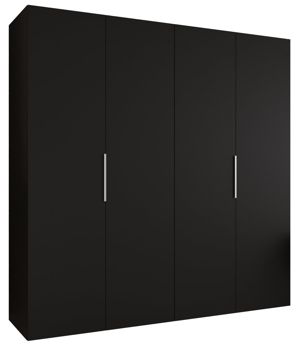 Szafa uchylna otwierana MARBELLA 1 200 wys. 202 cm Czarny + u. Kaszmir
