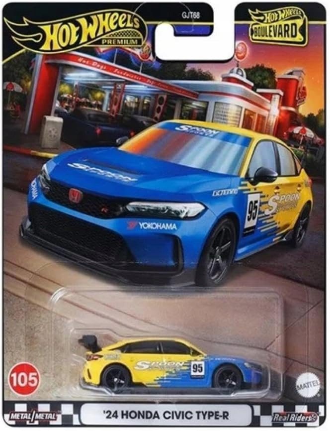 Hot Wheels Boulevard Premium Araçlar GJT68 - HRT61 24 HONDA CIVIC TYPE-R