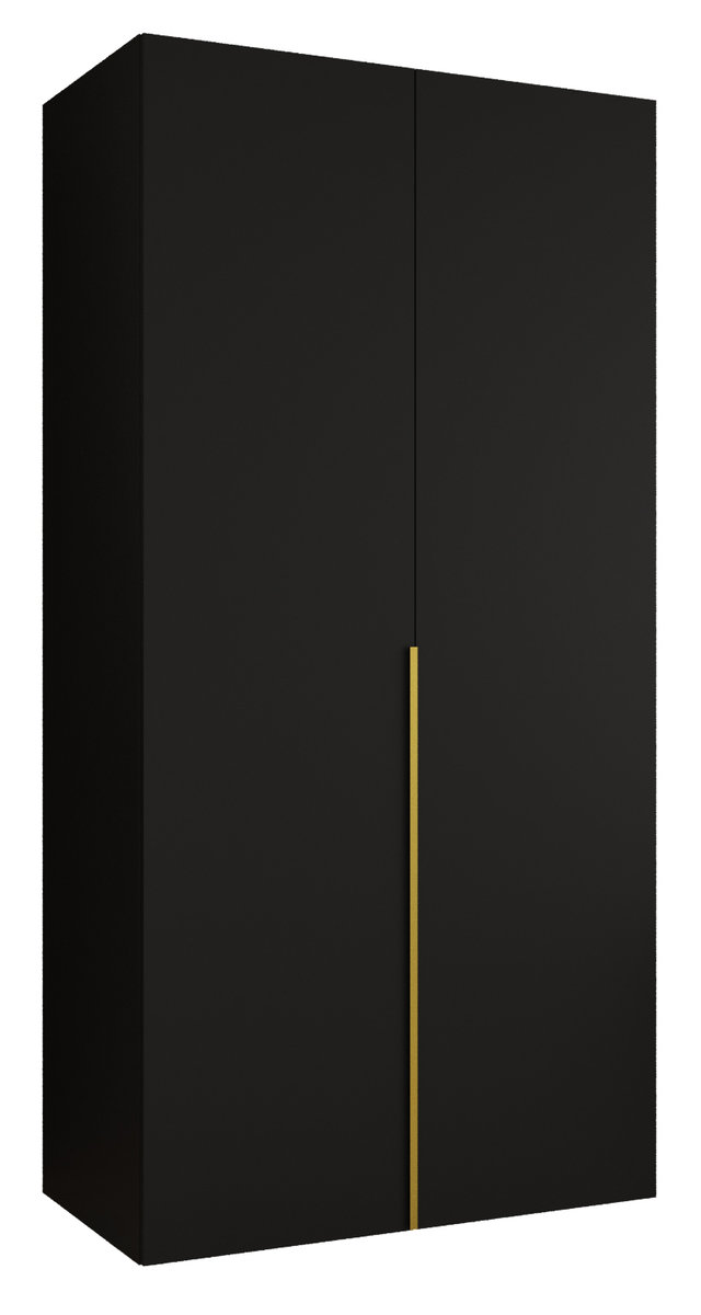 Szafa uchylna otwierana ALICANTE 1 100 wys. 202 cm Czarny + u. Złoty
