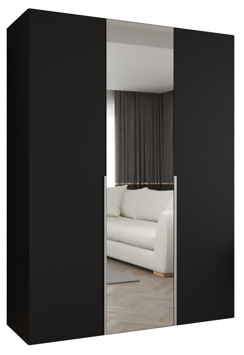 Szafa uchylna otwierana ALICANTE 2 150 wys. 202 cm Czarny + u. Kaszmir