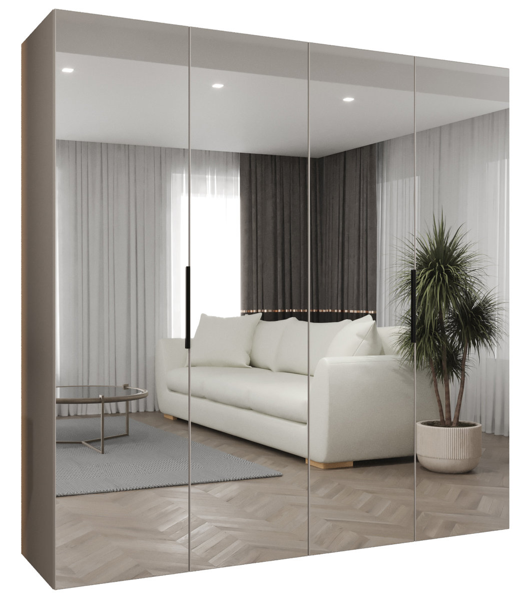 Szafa uchylna otwierana MARBELLA 3 200 wys. 202 cm Kaszmir + u. Czarny