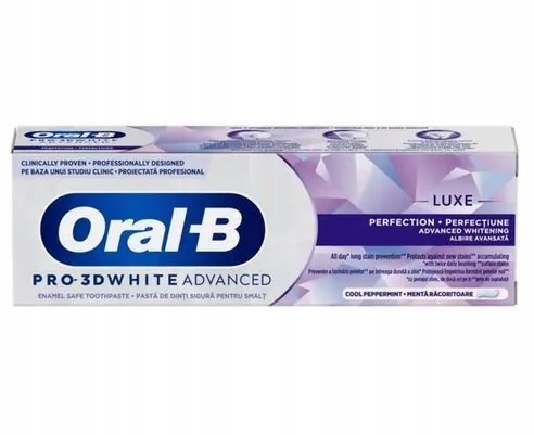 Oral-B PRO 3D WHITE Advanced Luxe PERFECTION - pasta do zębów - 75ml