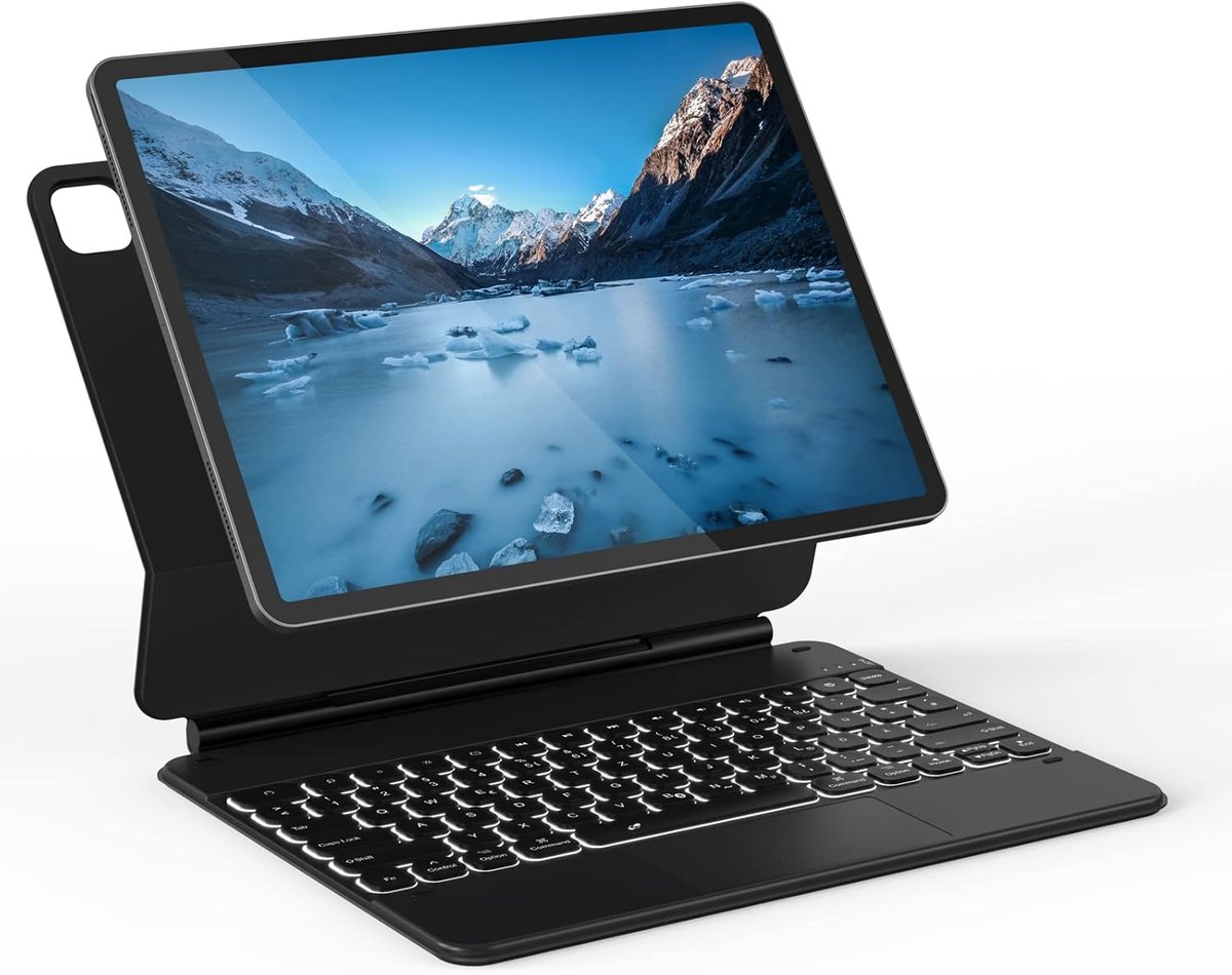 ETUI KLAWIATURA TOUCHPAD APPLE IPAD PRO 12.9 6 5 4 3 GEN CZARNE