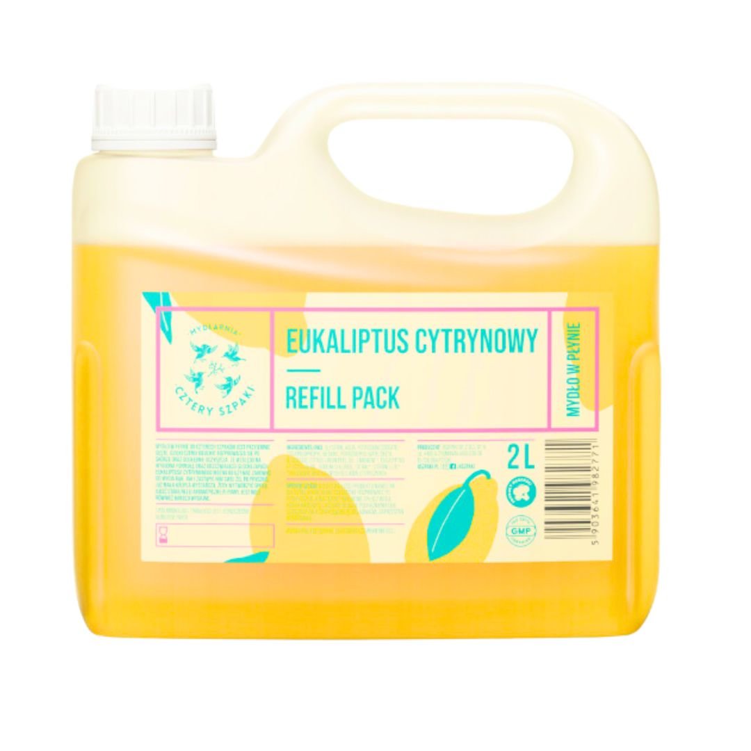 CZTERY SZPAKI MYDŁO W PŁYNIE EUKALIPTUS REFILL 2000 ml