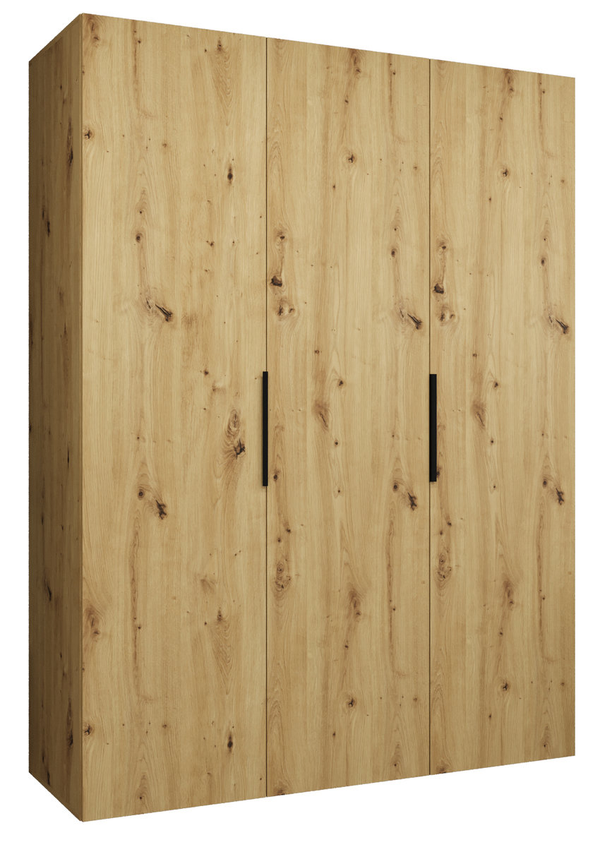 Szafa uchylna otwierana MARBELLA 1 150 wys. 202 cm Artisan + u. Czarny