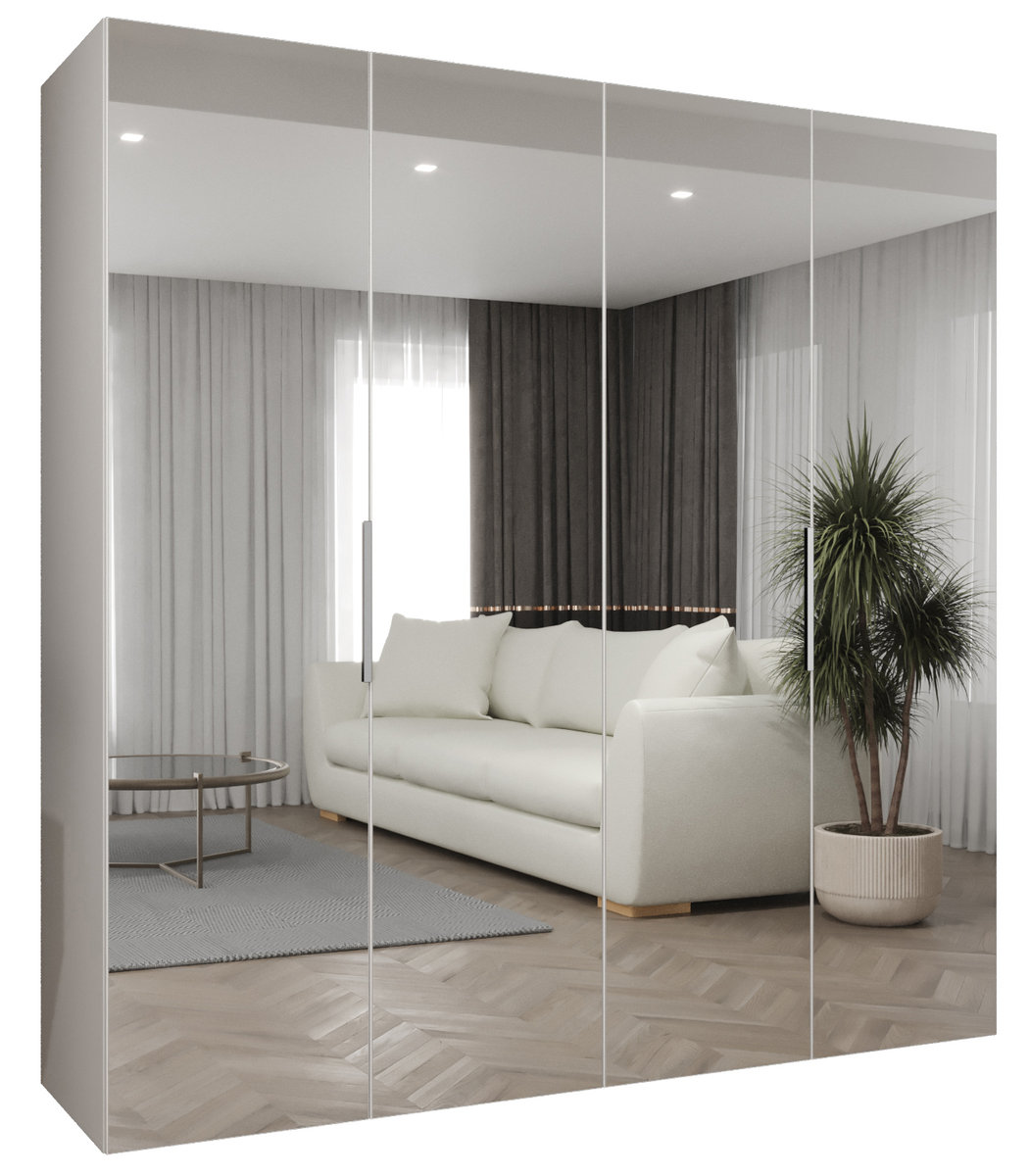 Szafa uchylna otwierana MARBELLA 3 200 wys. 202 cm Biały + u. Kaszmir