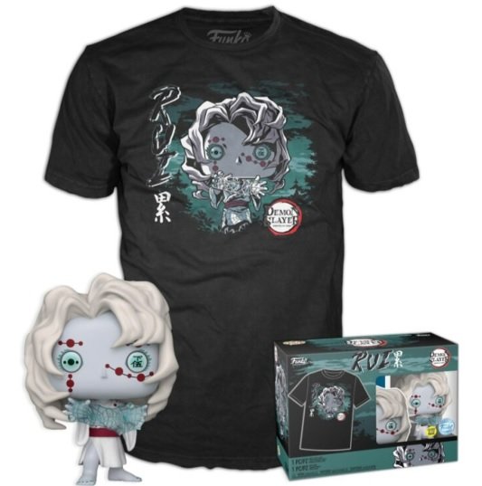 Zestaw Funko POP! Demon Slayer figurka Rui Glow 1307 T-shirt XL