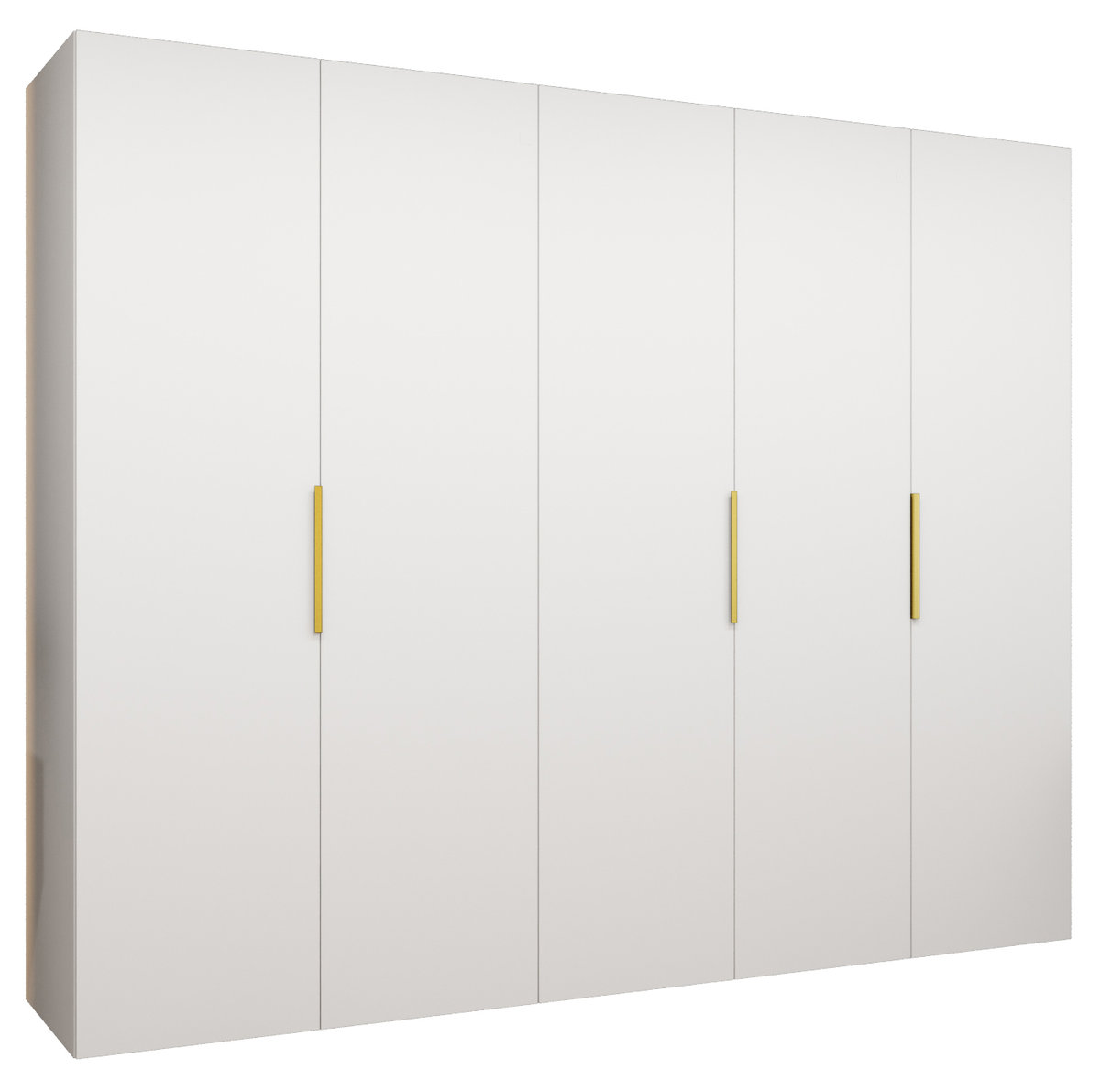 Szafa uchylna otwierana MARBELLA 1 250 wys. 202 cm Biały + u. Złoty