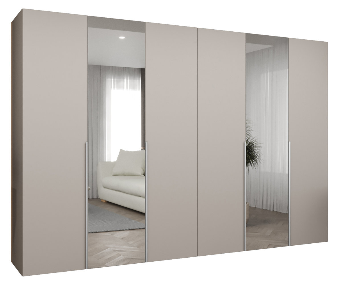 Szafa uchylna otwierana ALICANTE 2 300 wys. 202 cm Kaszmir + u. Kaszmir