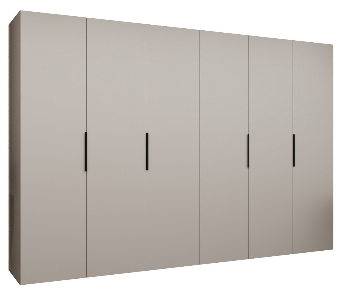 Szafa uchylna otwierana MARBELLA 1 300 wys. 202 cm Kaszmir + u. Czarny