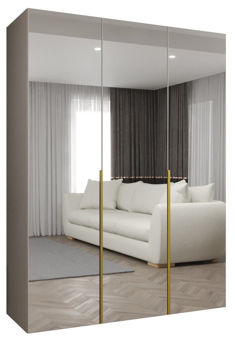 Szafa uchylna otwierana ALICANTE 3 150 wys. 202 cm Kaszmir + u. Złoty