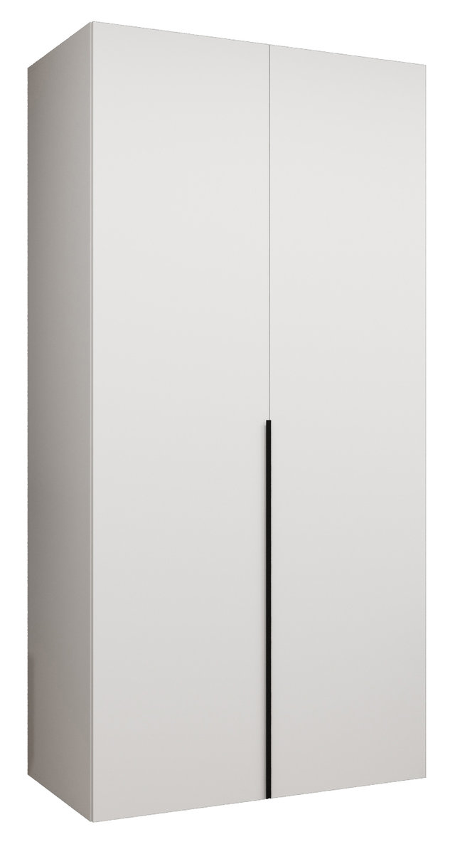 Szafa uchylna otwierana ALICANTE 1 100 wys. 202 cm Biały + u. Czarny