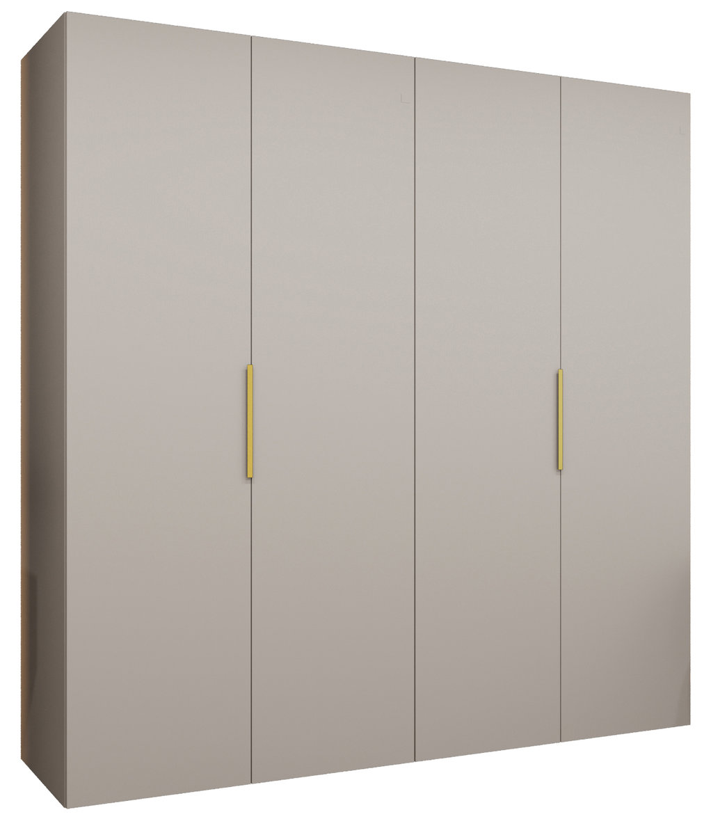 Szafa uchylna otwierana MARBELLA 1 200 wys. 202 cm Kaszmir + u. Złoty