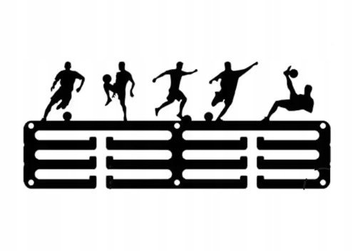 WIESZAK METALOWY NA MEDALE ŚCIENNY PIŁKA NOŻNA LOFT 30 cm