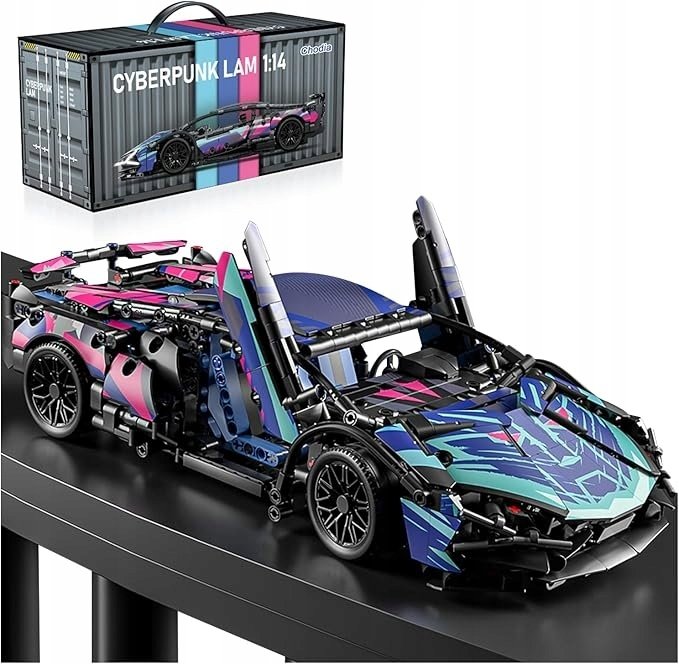 MEGA ZESTAW KLOCKÓW LAMBORGHINI CYBERPUNK - 1314 ELEMENTÓW