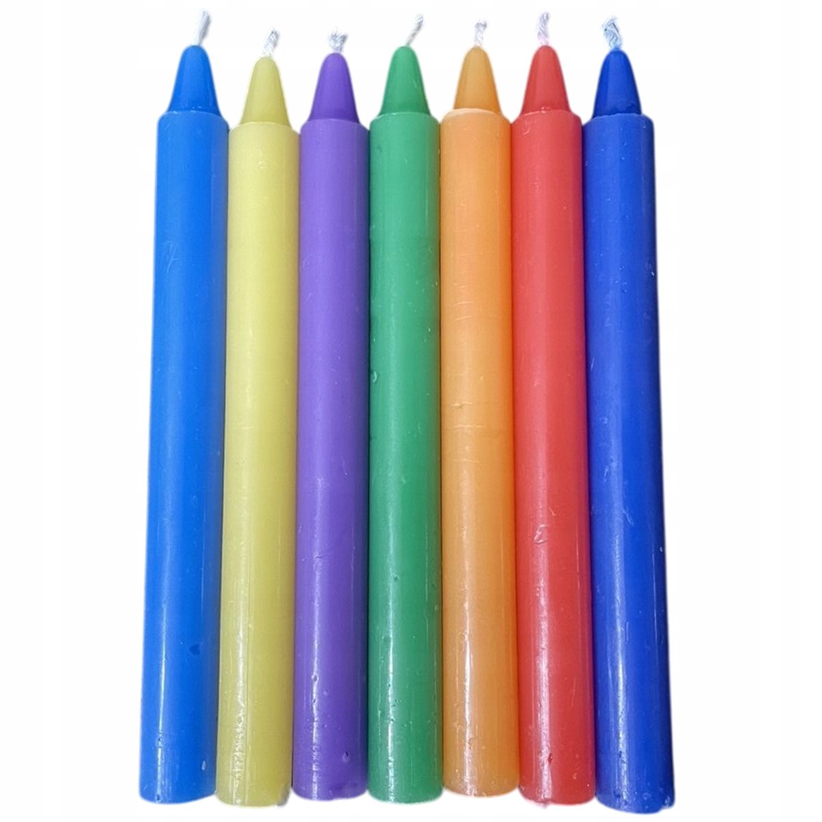 ŚWIECE INTENCYJNY DO RYTUAŁÓW SIEDEM CZAKR SOJOWY DO MEDYTACJI 7 SZTUK