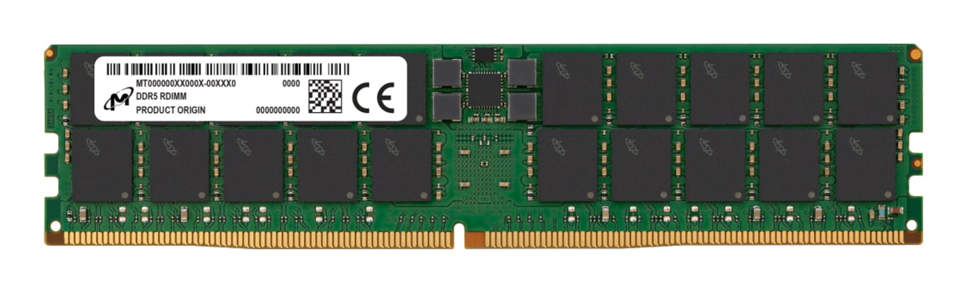 Micron MTC40F2046S1RC64BR moduł pamięci 64 GB 1 x 64 GB DDR5 6400 MHz Korekcja ECC