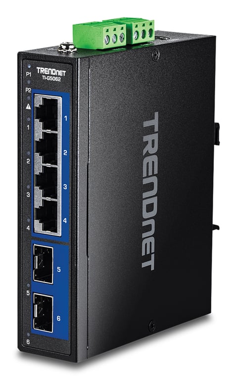 Trendnet 6-PORT INDUSTRIAL 2.5G DIN-RAIL - Switch Nie zarządzany TI-G5062