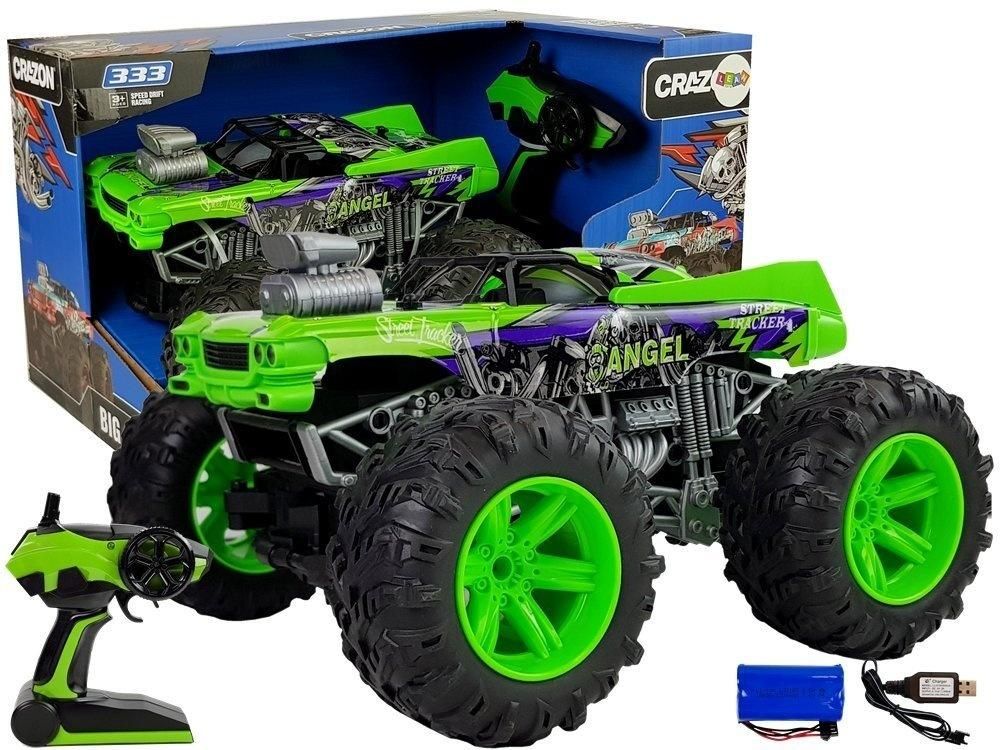 Terenówka Rc 1:14 2.4g zielona Leantoys - model lub pojazd