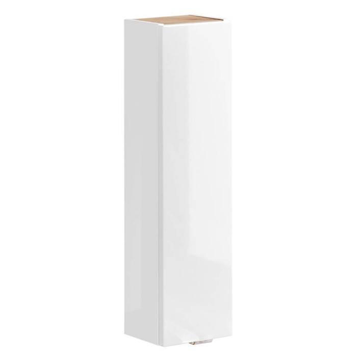 Szafka Górna 20cm 1 Drzwi Kolekcja Capri White Biały Połysk, Dąb Złoty Craft