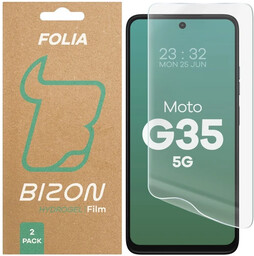 Bizon Folia hydrożelowa na ekran Glass Hydrogel Front do Motorola Moto G35 5G, 2 sztuki