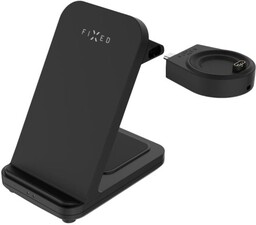 Fixed Ładowarka indukcyjna 3w1 Powerstation for Garmin, Qi, 18W, czarna