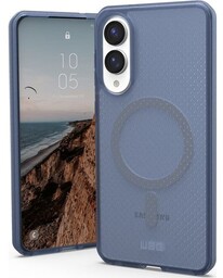 Urban Armor Gear Etui pancerne Dot Magnet do Galaxy S25 Edge, półprzezroczyste granatowe