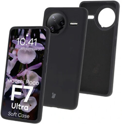 Bizon Silikonowe etui Soft Case do Xiaomi POCO F7 Ultra, czarne