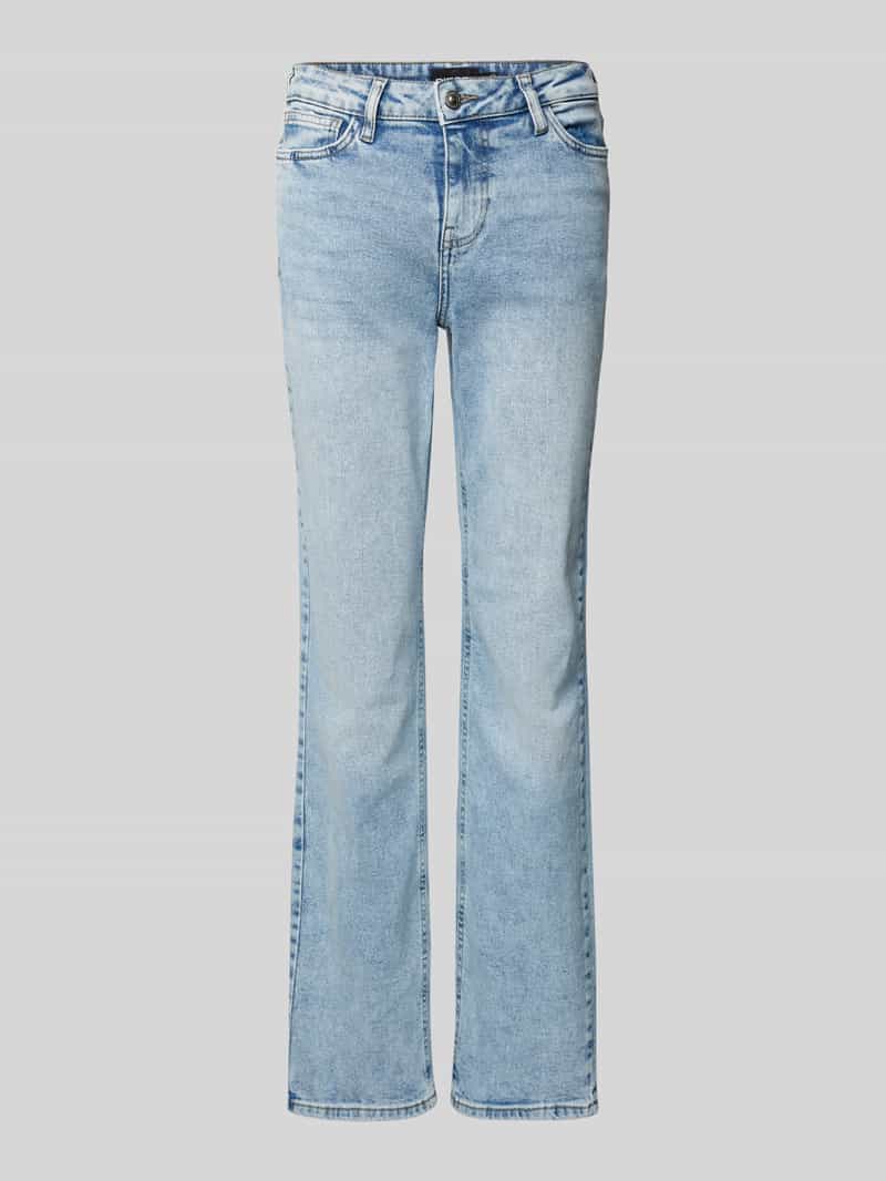 Jeansy o kroju straight fit z mieszanki bawełny model ‘KELLY’