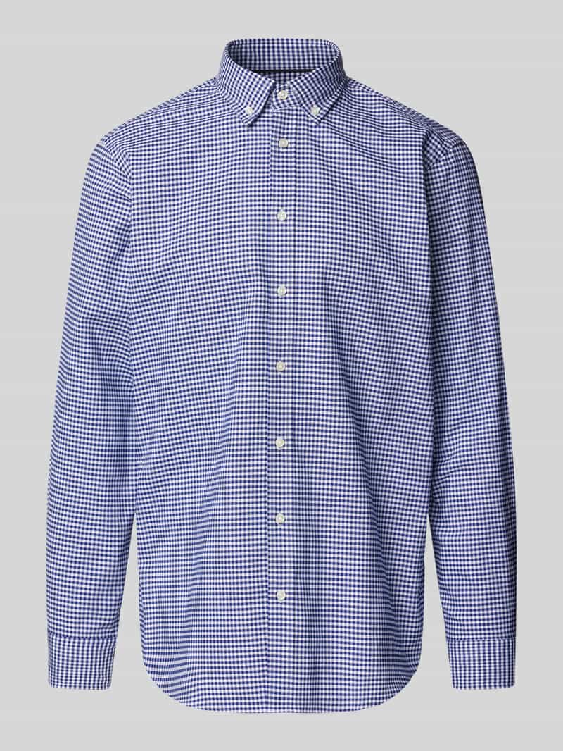 Koszula casualowa o kroju regular fit z kołnierzykiem typu button down