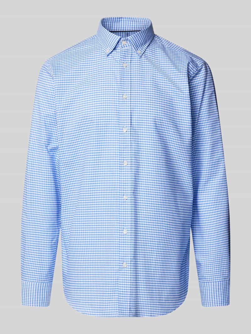 Koszula casualowa o kroju regular fit z kołnierzykiem typu button down