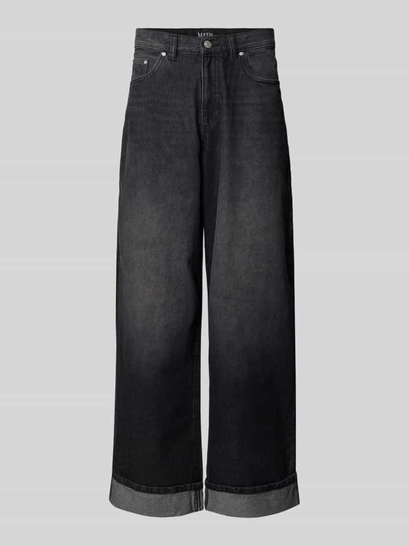 Jeansy o kroju baggy fit z 5 kieszeniami