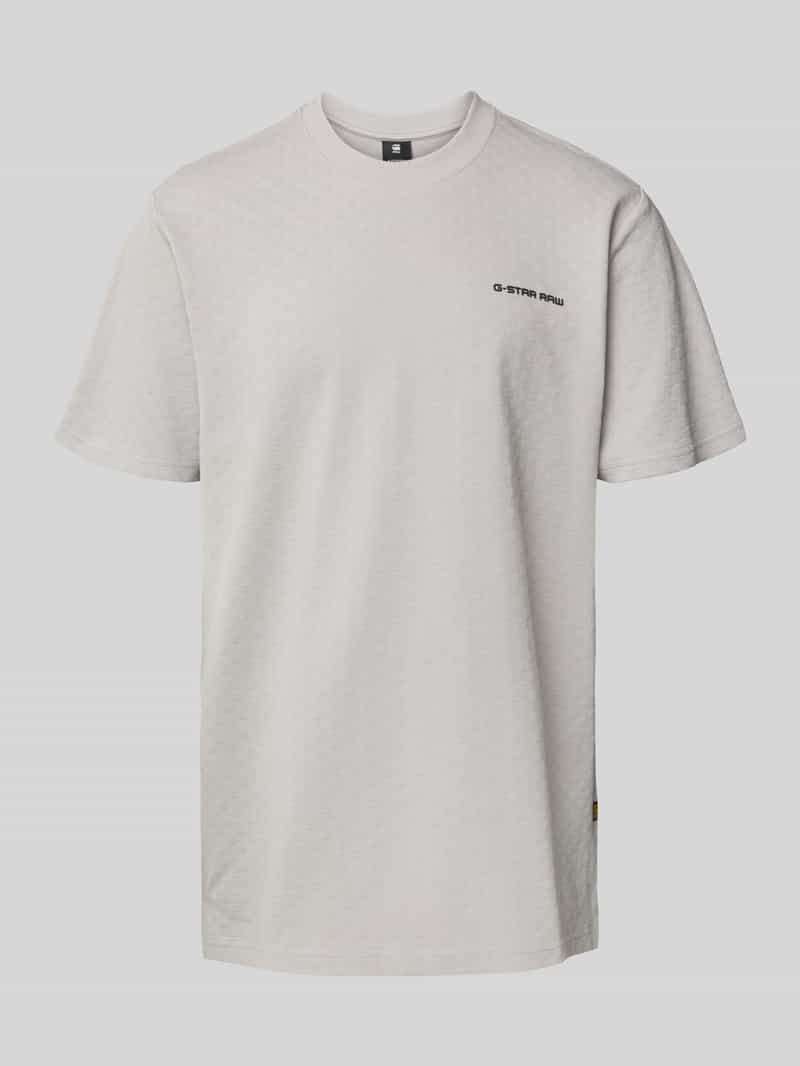 T-shirt o luźnym kroju z okrągłym dekoltem