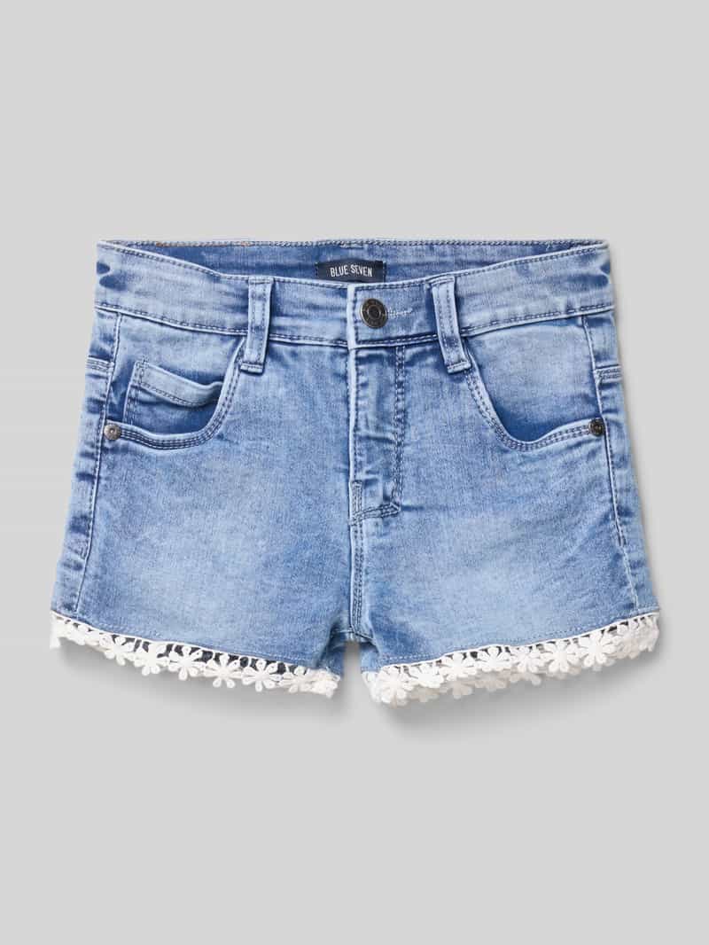 Szorty jeansowe o kroju regular fit z 5 kieszeniami
