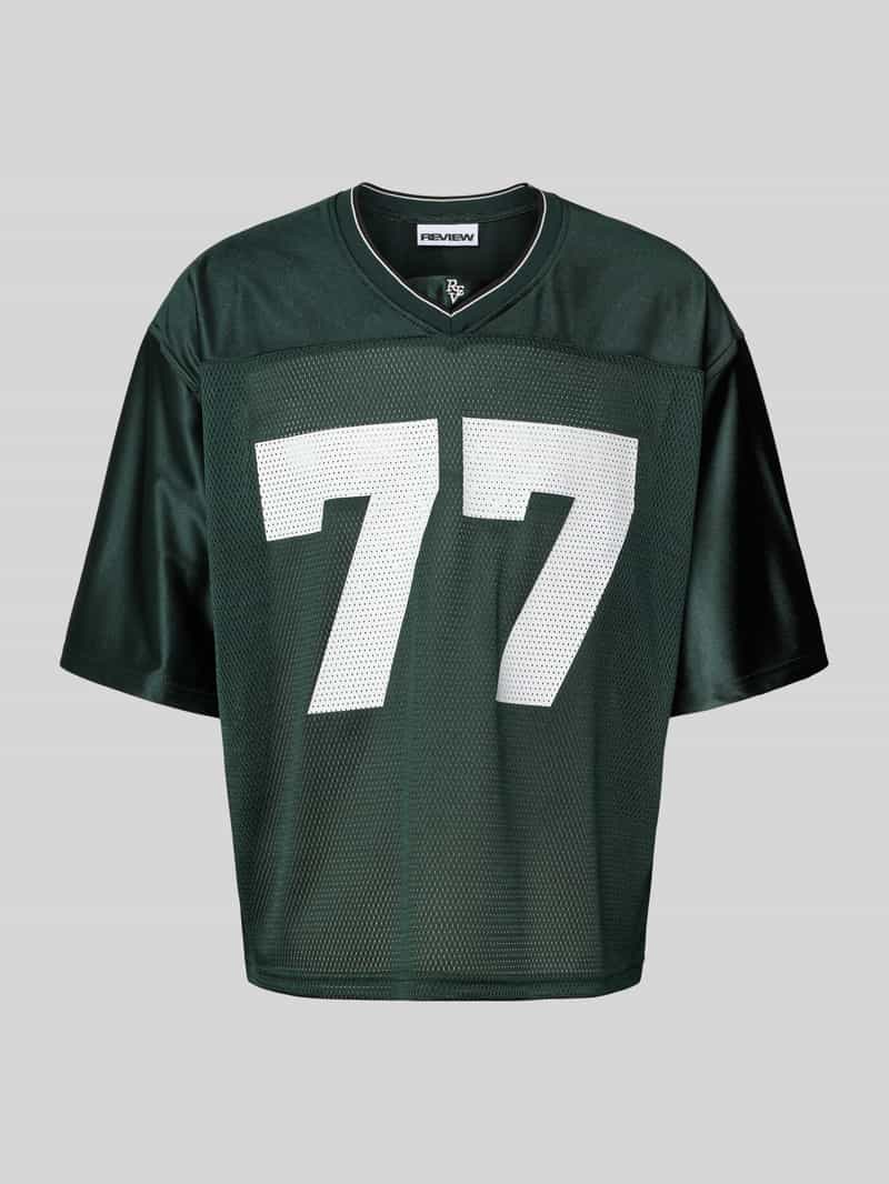 T-shirt z wyhaftowanym logo