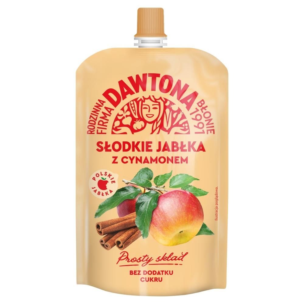 Dawtona Mus słodkie jabłka z cynamonem 180 g