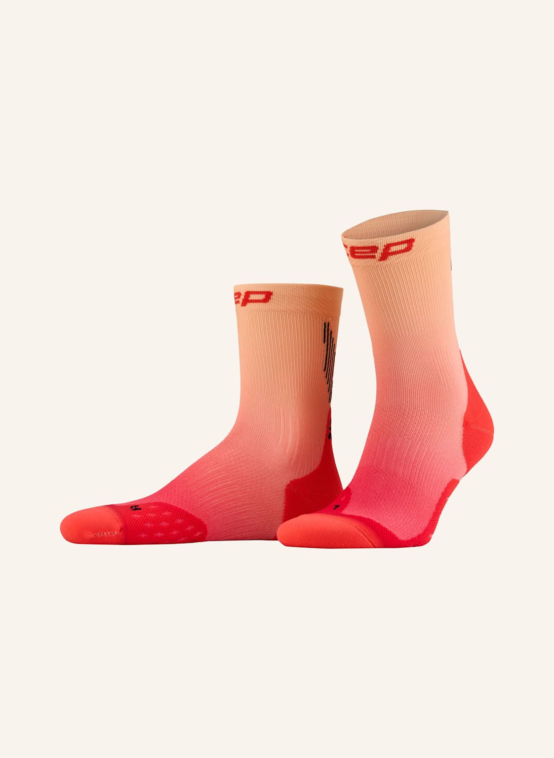 Cep Skarpety Do Biegania Core Run Edt. Gradient Mid Cut orange