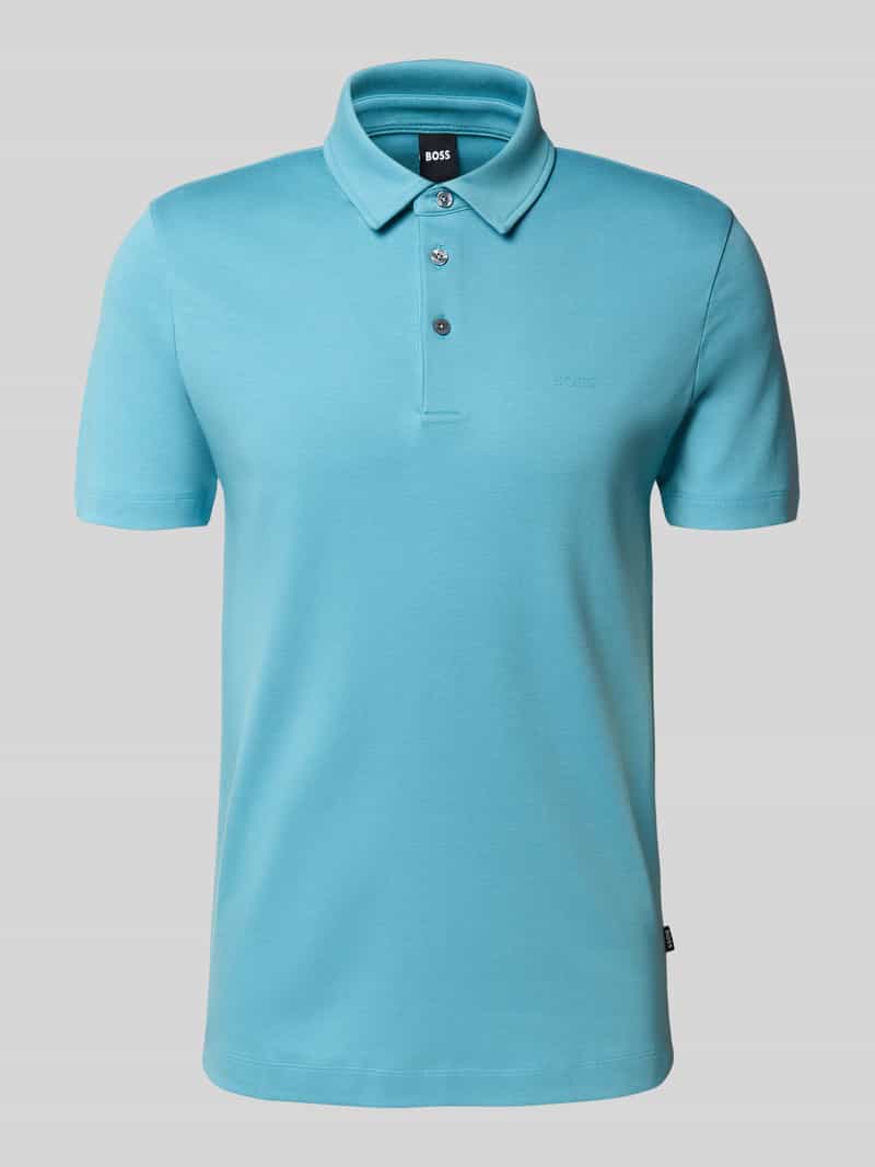 Koszulka polo o kroju slim fit z czystej bawełny