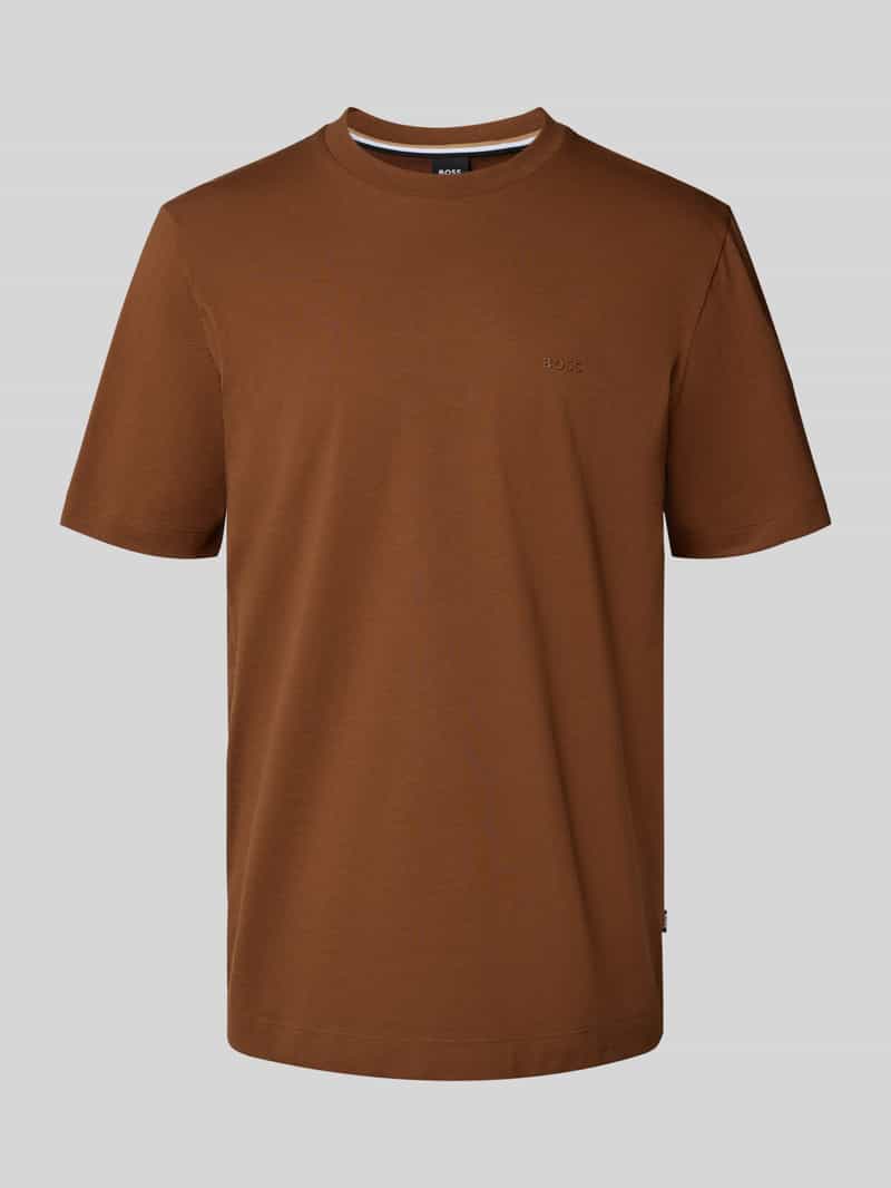 T-shirt o kroju regular fit z czystej bawełny model ‘THOMPSON 01’