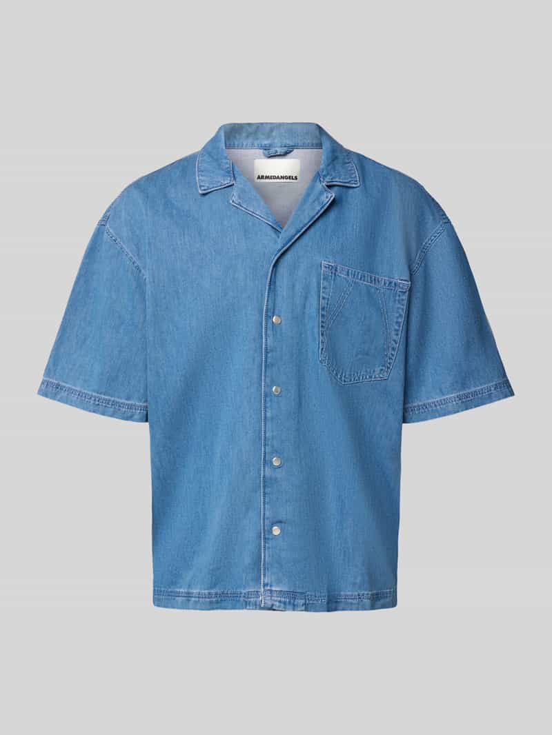 Koszula jeansowa o kroju oversized z mieszanki bawełny i lyocellu