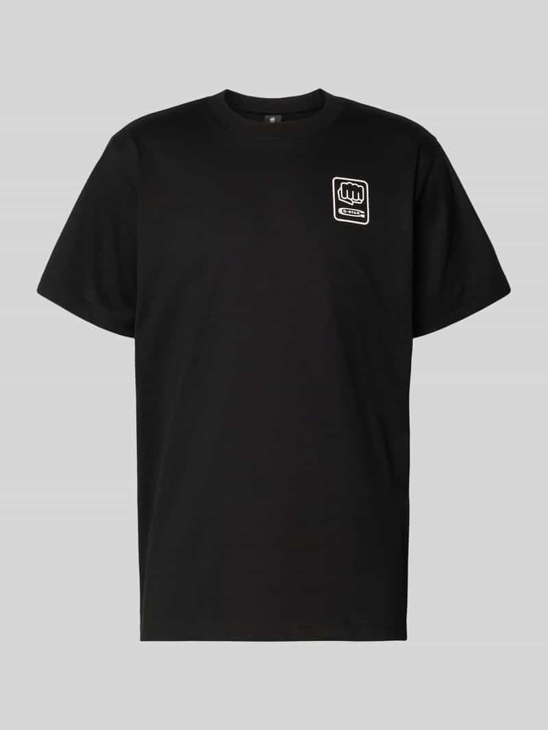 T-shirt o luźnym kroju z nadrukiem z logo