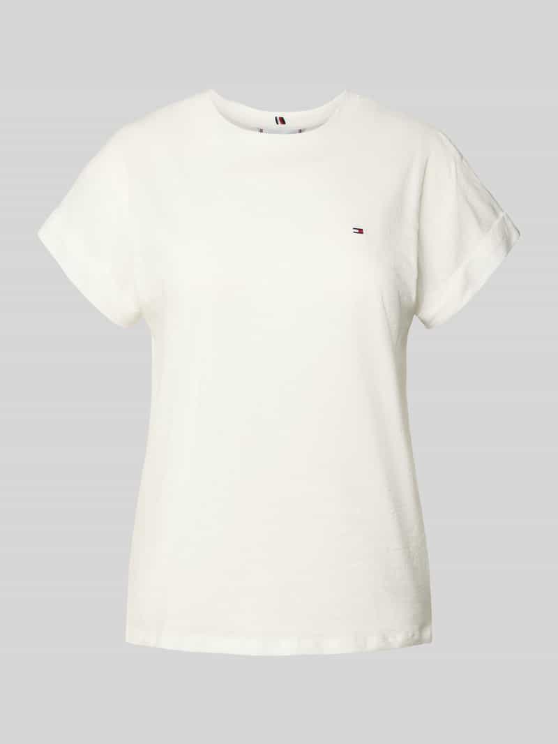 T-shirt o kroju regular fit z czystej bawełny