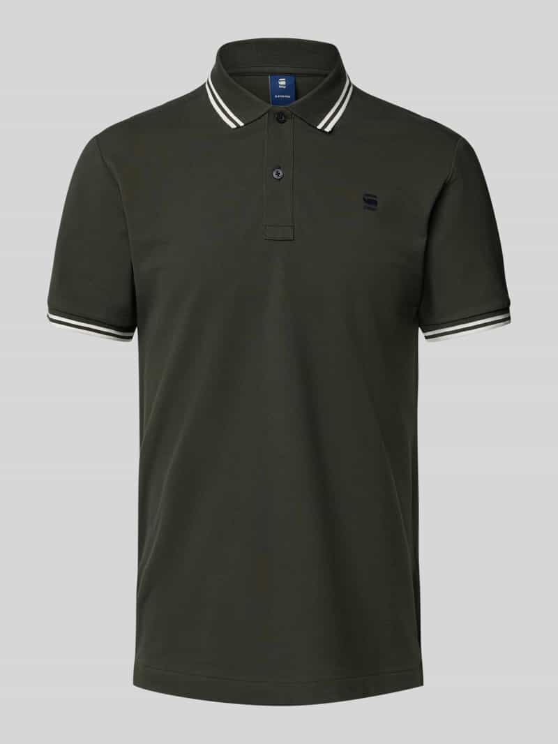 Koszulka polo o kroju slim fit z wyhaftowanym logo model ‘Dunda’