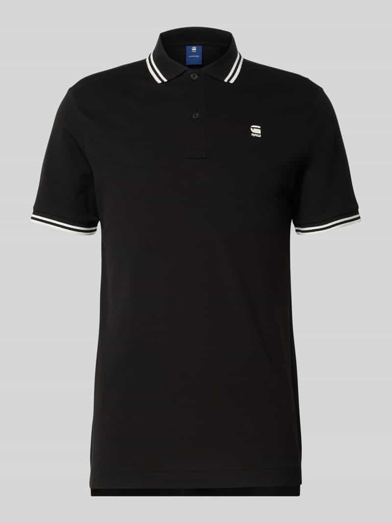 Koszulka polo o kroju slim fit z wyhaftowanym logo model ‘Dunda’