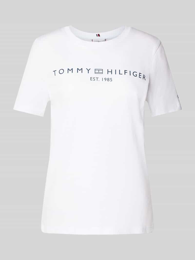 T-shirt o kroju regular fit z czystej bawełny