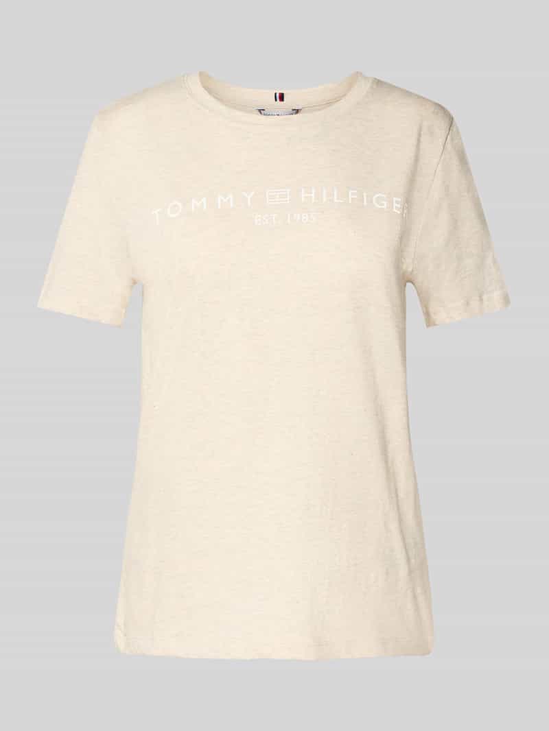 T-shirt o kroju regular fit z czystej bawełny