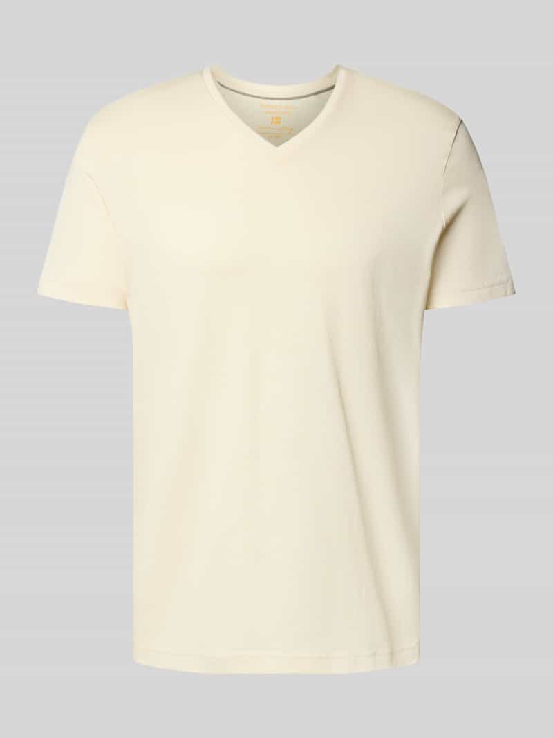 T-shirt z dekoltem w serek