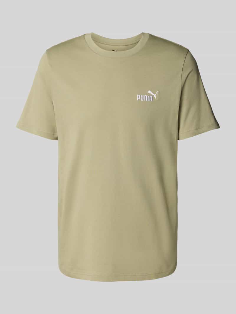 T-shirt z wyhaftowanym logo