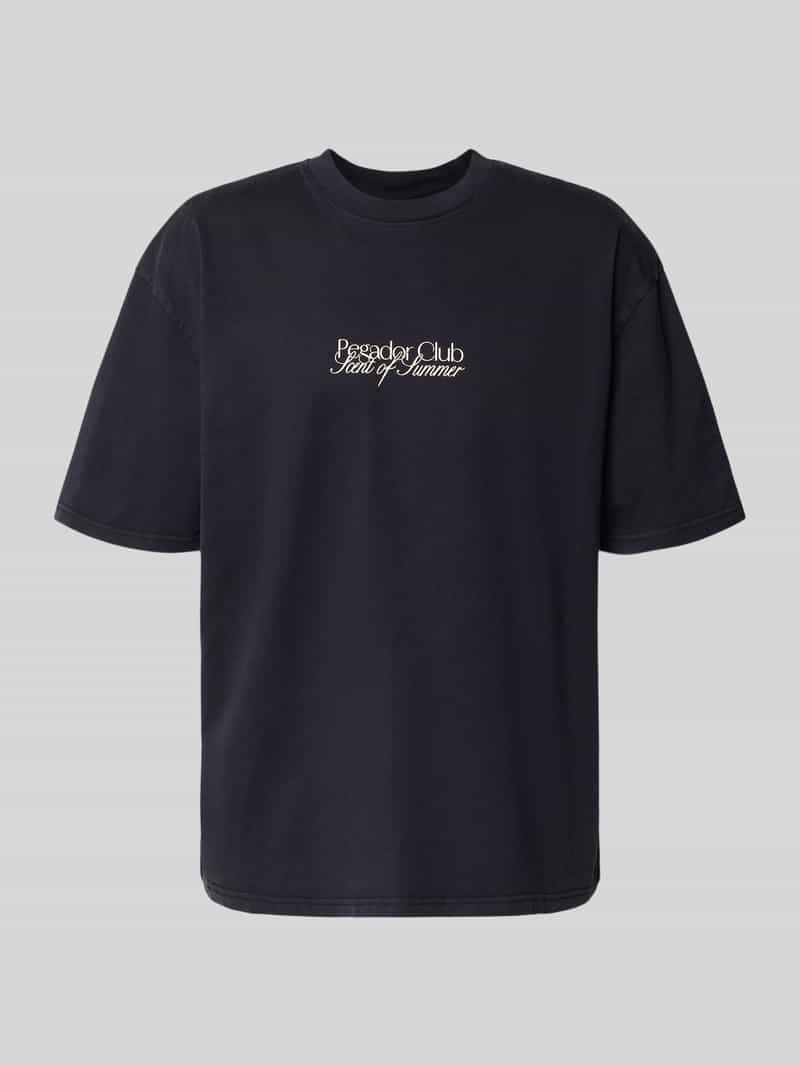 T-shirt o kroju oversized z nadrukiem z logo i napisem model ‘Ramon’